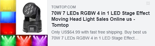 70W 7 LEDs RGBW 4 in 1 LED Stage Effect Moving Head Light Price: $44.99 Delivered from USA Warehouse,Free Shipping